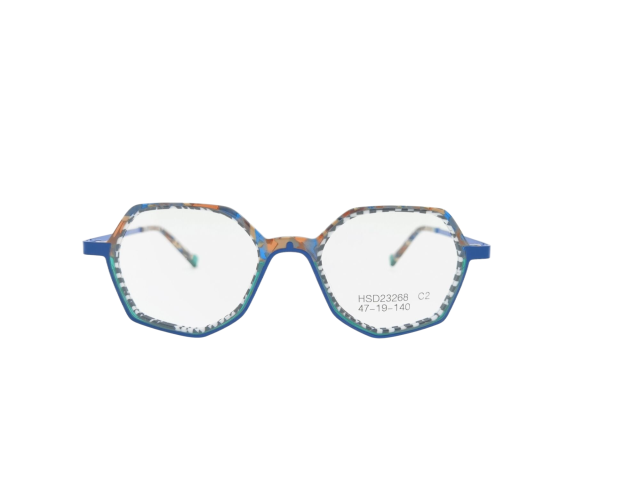 Colorful Acetate Eyeglass Frames Fashionable Women's Frames