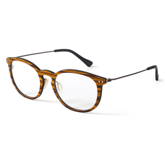 Natural Wood and Titanium Combination Eyewear