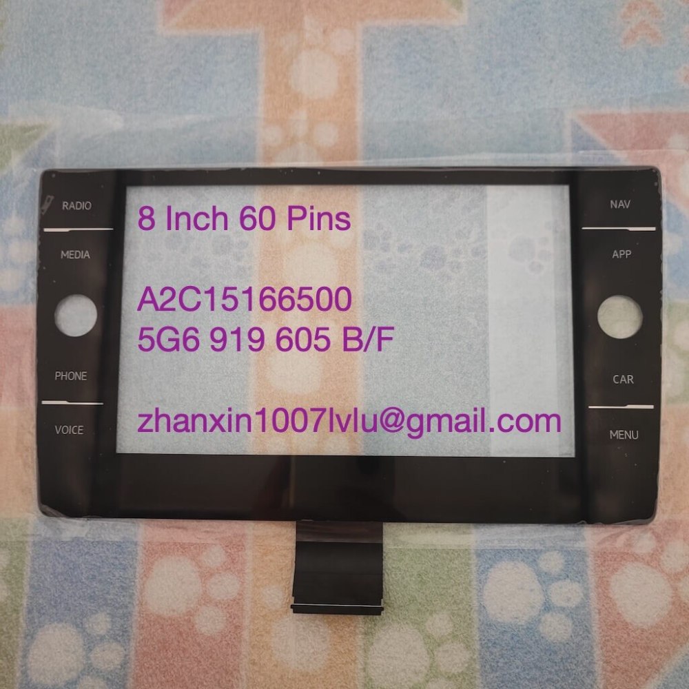 New 8 Inch 60 Pins Touch Screen Glass Digitizer For VW Skoda MIB STD2 ZR 3Q0 035 877 Car CD Multimedia Player Navigation Radio