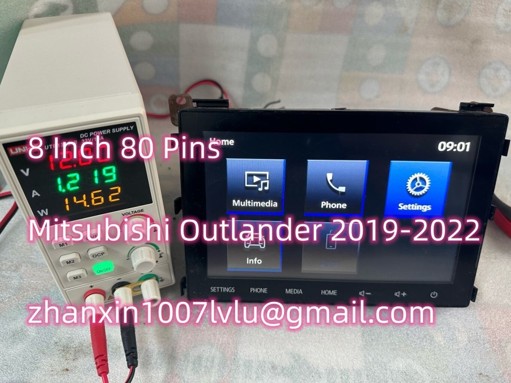 NEW 8 Inch 80 Pin Glass Touch Screen Digitizer Without NAV For Mitsubishi ASX 2019-2022 Car CD Audio Radio Navigation