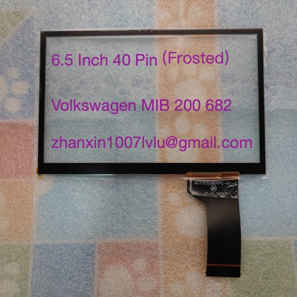 New 6.5'' 40 Pin Frosted Touch Screen Glass Digitizer For VW MIB 200 680 682 Car DVD Audio Multimedia Player Navigation Radio