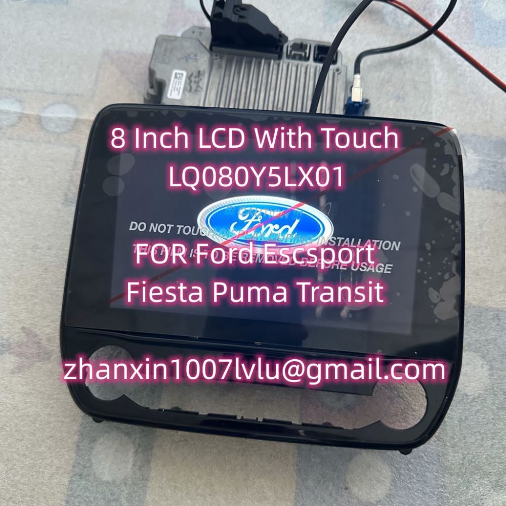 Brand New Original 8 Inch LCD With Touch Screen LQ080Y5LX01 For Ford Escsport  Fiesta Puma Transit Car CD Audio Radio Navigation