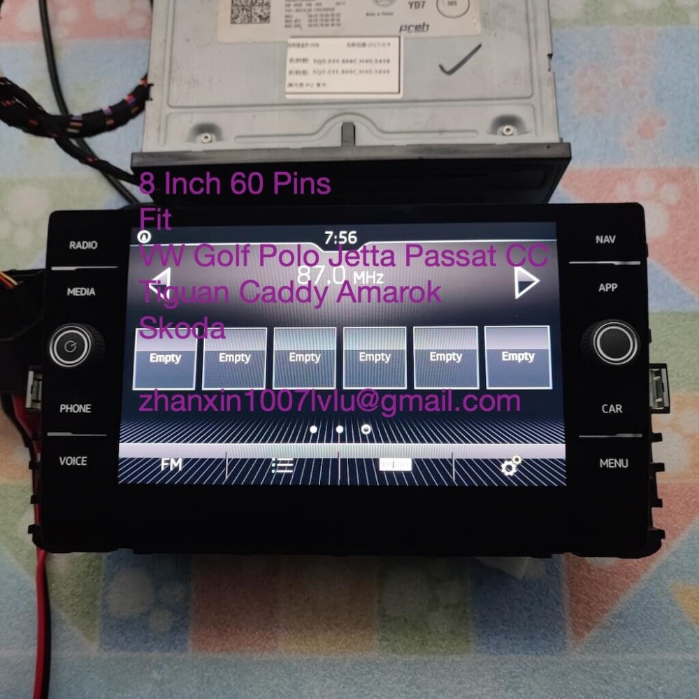 New 8 Inch 60 Pins Touch Screen For VW Golf Polo Jetta Passat CC Tiguan Caddy Amarok Car CD Multimedia Player Navigation Radio