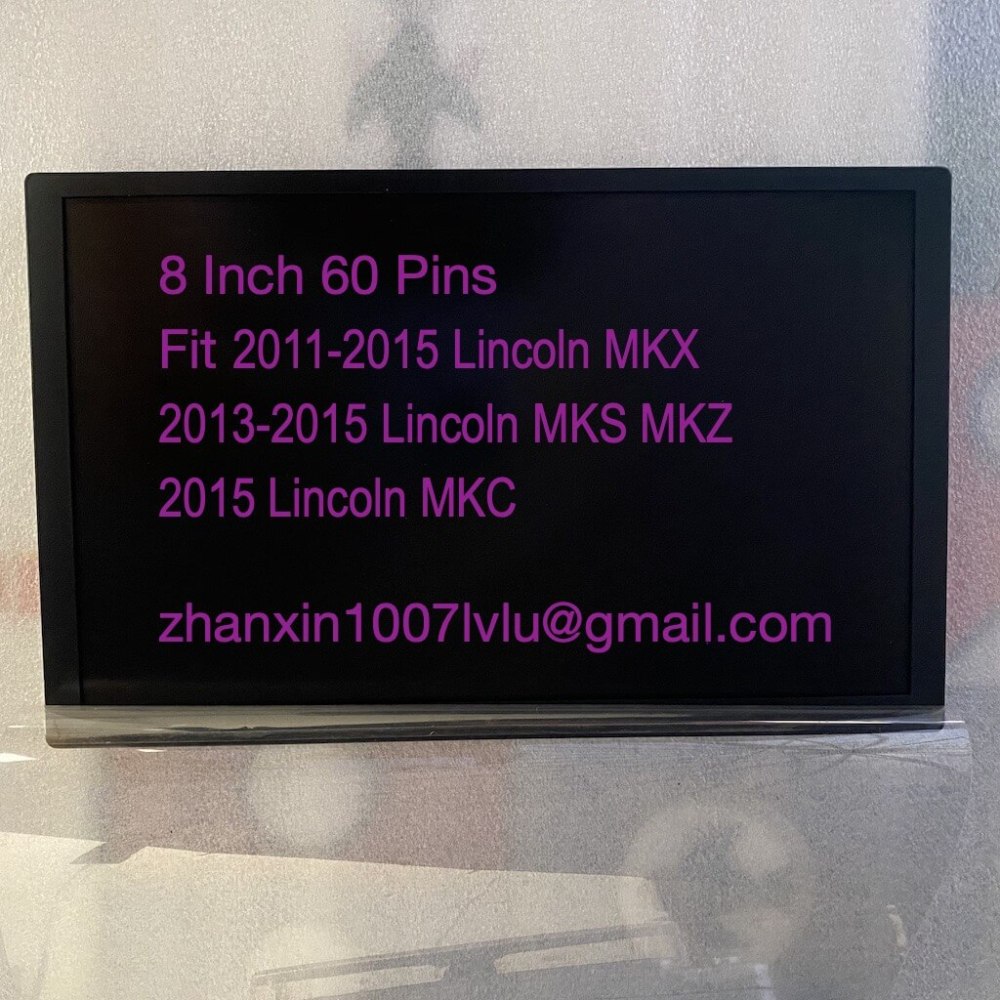 New 8 Inch 60 Pins LCD Display Panel Fit Lincoln MKC MKS MKZ MKX Car DVD Audio Radio Multimedia Player GPS Navigation