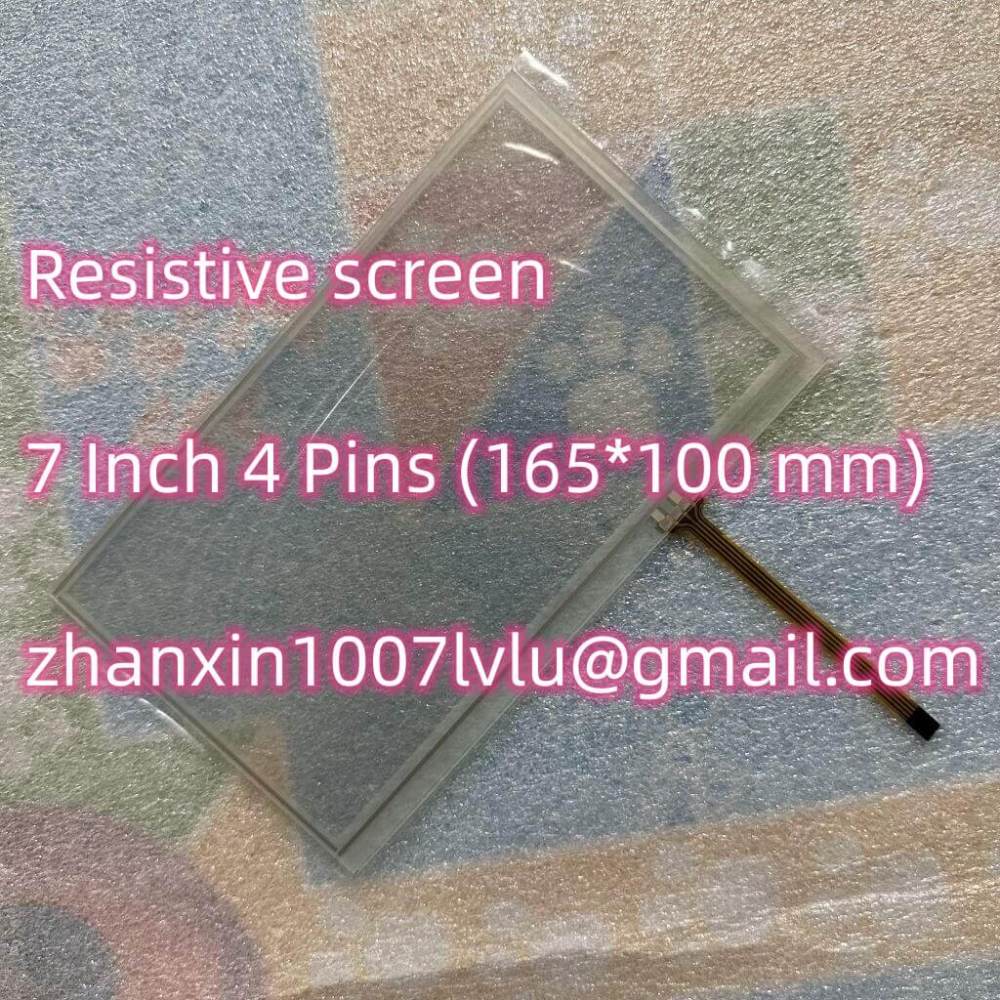 New 7 Inch 4 Pins Tela Resistiva Touch Screen Glass Digitizer 165mm*100mm Car DVD Audio Multimedia Player Navigation Radio