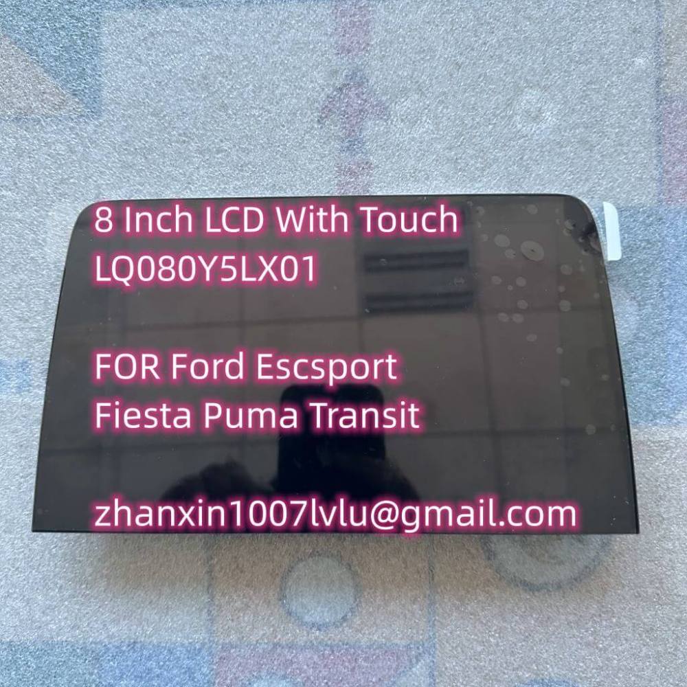 Brand New Original 8 Inch LCD With Touch Screen LQ080Y5LX01 For Ford Escsport  Fiesta Puma Transit Car CD Audio Radio Navigation