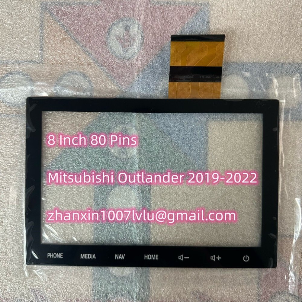 NEW 8 Inch 80 Pin Glass Touch Screen Digitizer With NAV For Mitsubishi ASX 2019-2022 Car CD Audio Radio Navigation