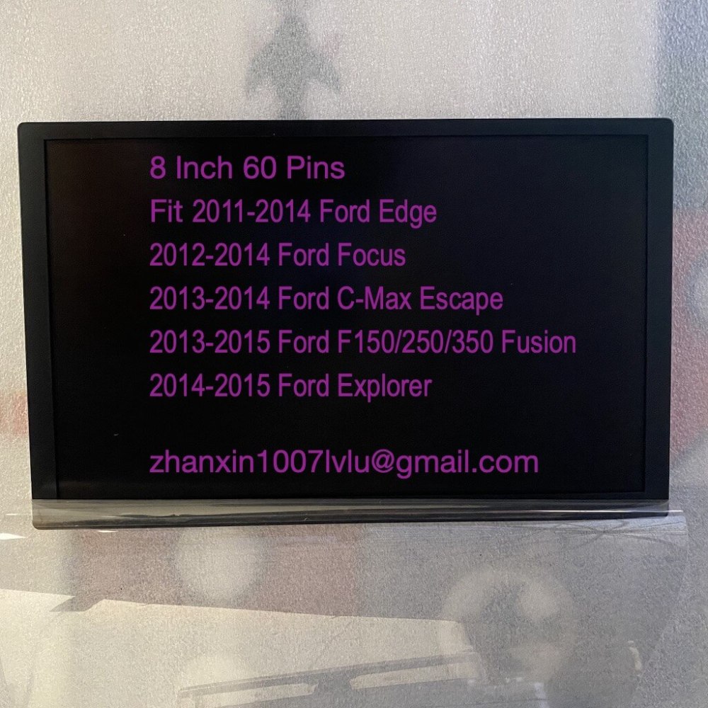 New 8'' 60 Pins Touch Screen And LCD Display Panel Fit 2011-2014 Ford Edge Car DVD Audio Radio Multimedia Player GPS Navigation