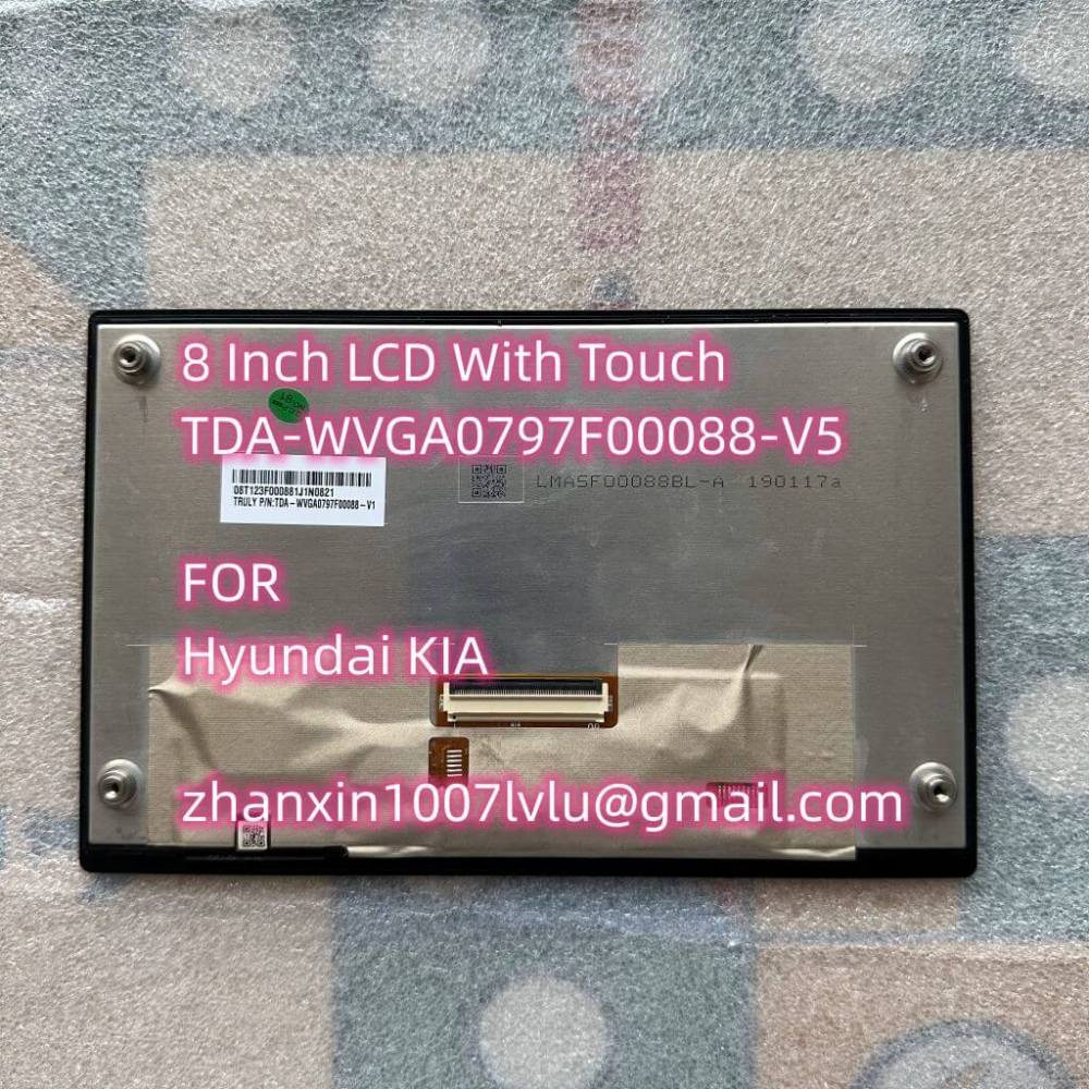 Original 8 Inch TDA-WVGA0797F00088 V1 V5 Replacement LCD With Touch Screen For KIA Car CD Multimedia Player Navigation Radio