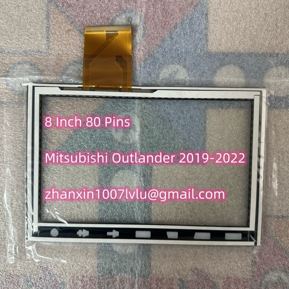 NEW 8 Inch 80 Pin Glass Touch Screen Digitizer With NAV For Mitsubishi ASX 2019-2022 Car CD Audio Radio Navigation