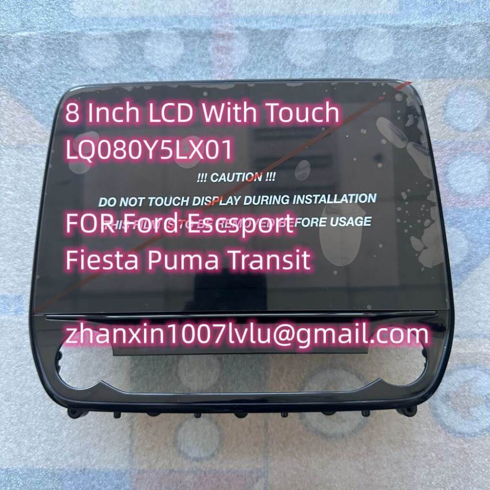 Brand New Original 8 Inch LCD With Touch Screen LQ080Y5LX01 For Ford Escsport  Fiesta Puma Transit Car CD Audio Radio Navigation