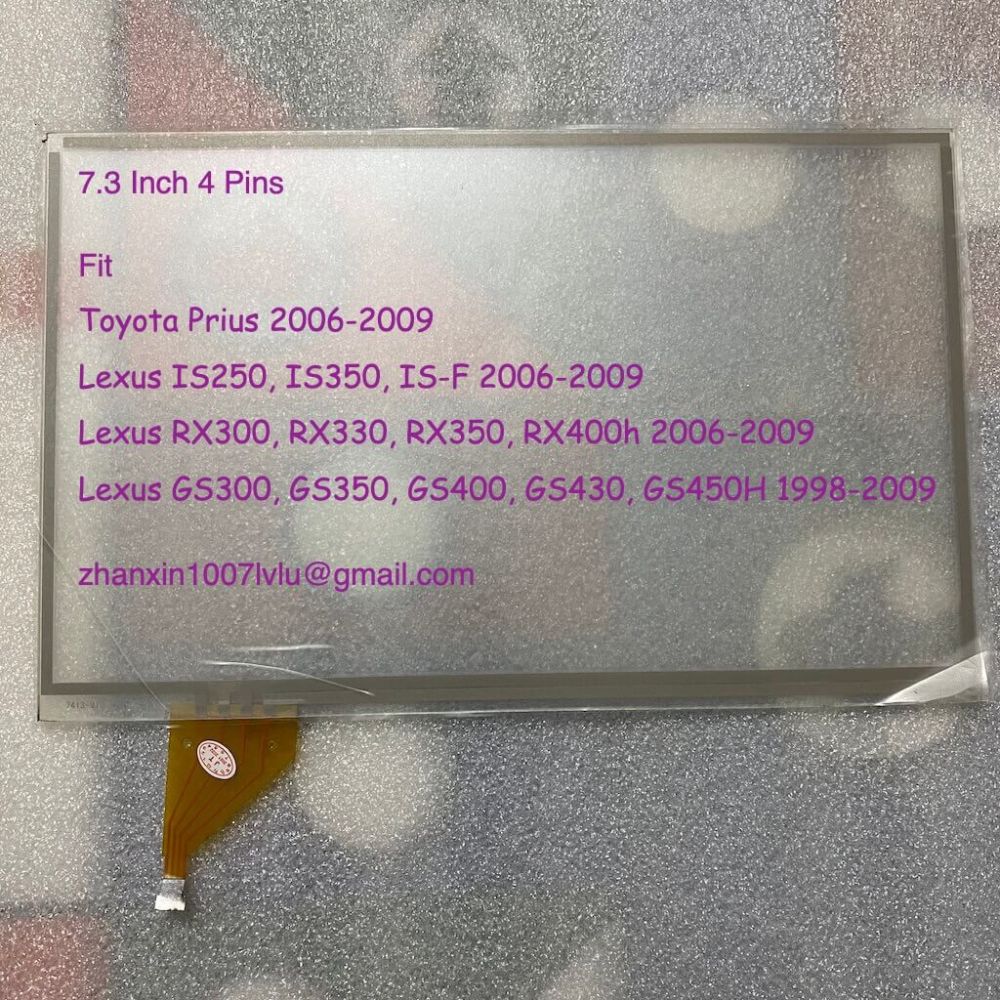 New 7.3'' 4 Pins Touch Screen Fit 2006-2009 Lexus RX300 RX330 RX350 RX400h Car Audio Radio Multimedia Player GPS Navigation