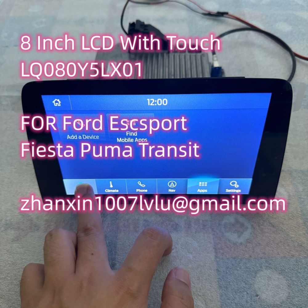 Brand New Original 8 Inch LCD Display With Touch Screen LQ080Y5LX06 For Ford Escape Focus Kuga Car CD Audio Radio Navigation