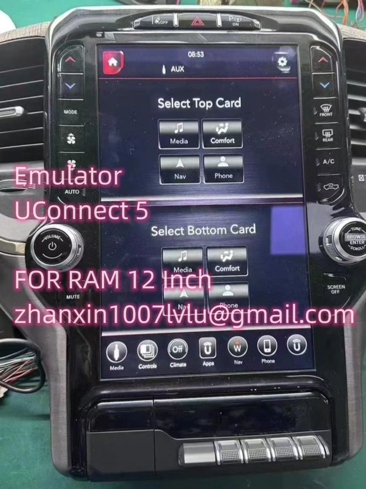 Emulator For Harman Uconnect 5 12 Inch LCD Display Dodge RAM 1500 2500 3500 Radio Test Bench Tools