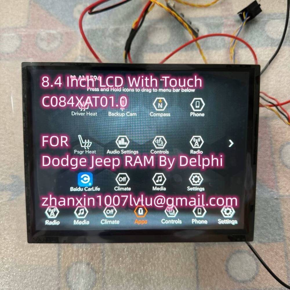 Original 8.4 Inch LCD WITH TOUCH SCREEN For Jeep Dodge RAM By Delphi 2018-2022 Car CD Audio Multimedia Player Navigation Radio