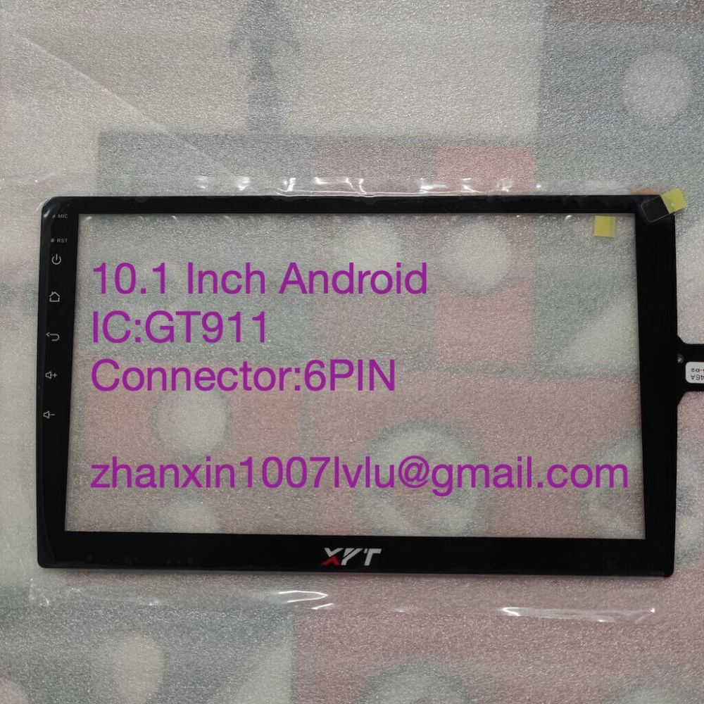 New 9 Inch 10.1 Inch 6 Pins Touch Screen Glass Digitizer For Variety Android Car Radio Navigation cc2, cc2l, com sensor GT911