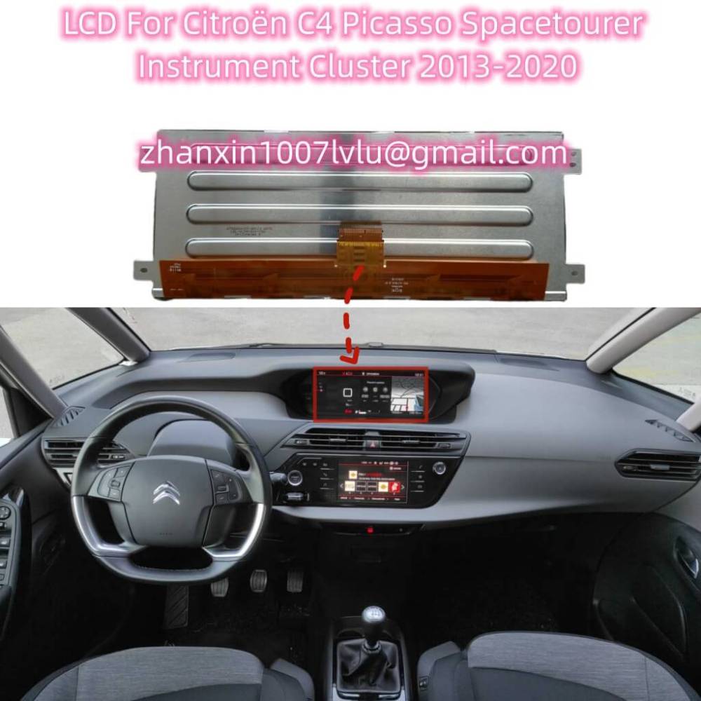 Original OEM 12.3 Inch LCD Display LLB123LT01 For Citroën C4 Picasso Spacetourer 2013-2020 Dashboard Instrument Cluster