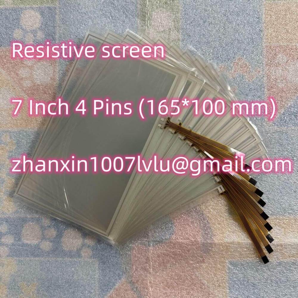 New 7 Inch 4 Pins Tela Resistiva Touch Screen Glass Digitizer 165mm*100mm Car DVD Audio Multimedia Player Navigation Radio