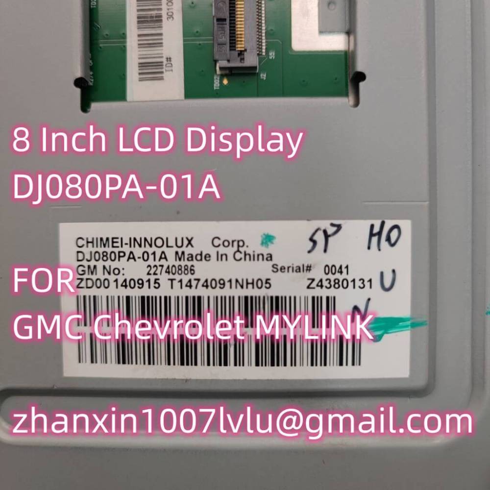 8 Inch LCD Display With Touch Replacement DJ080PA-01A For Chevrolet GMC MYLINK Car CD Audio Multimedia Player Navigation Raido