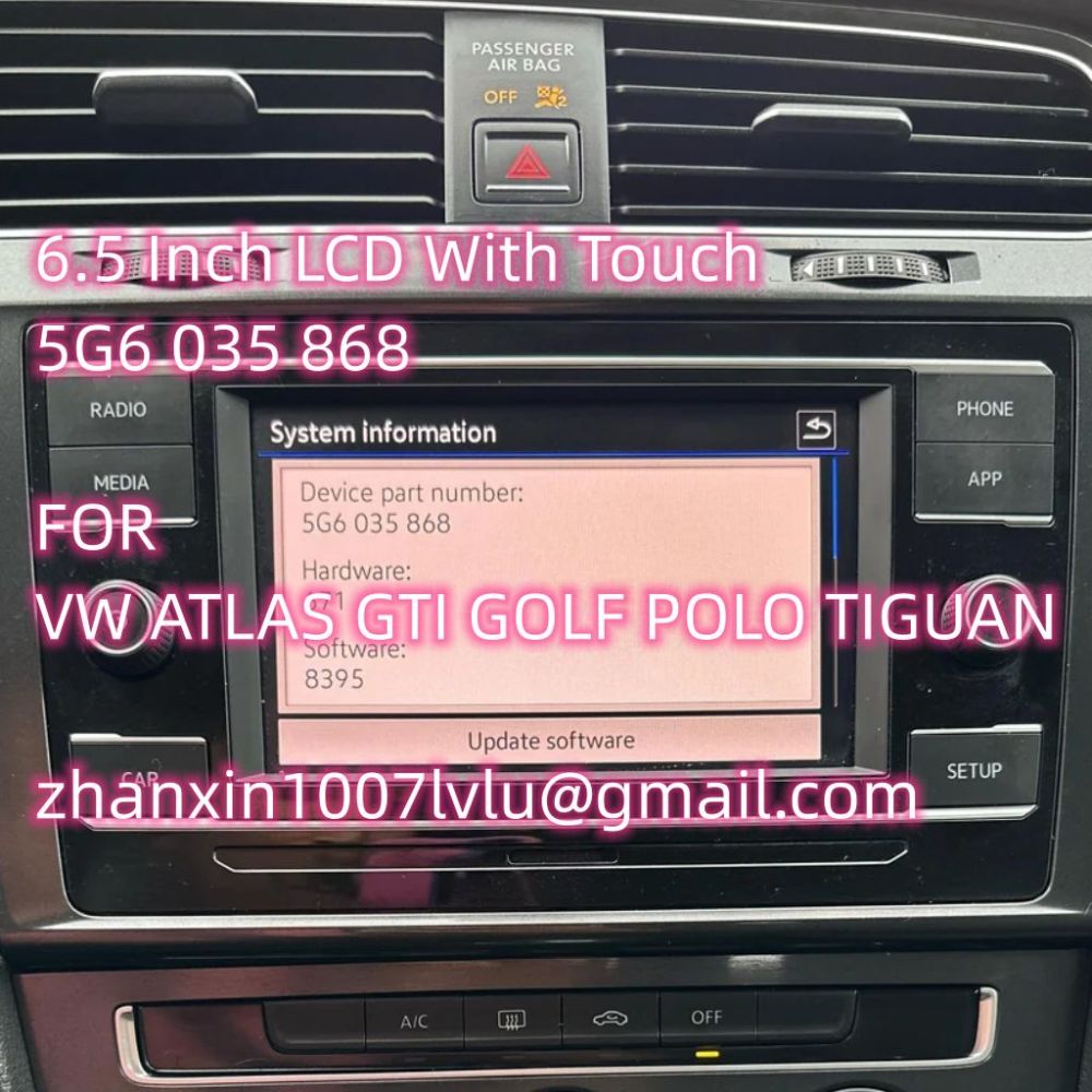 New 6.5 Inch Touch Screen 5G6 035 868 For Volkswagen Atlas Jetta Taos Polo Tiguan Car Audio Multimedia Player Navigation Raido