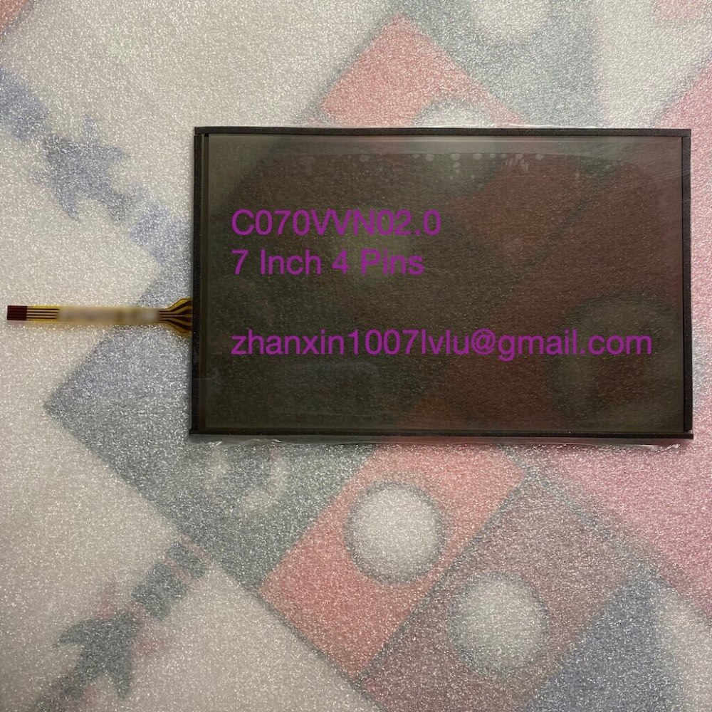 7 Inch 4 Pins Glass Touch Screen Panel Digitizer Lens C070VVN02.0 For Car DVD Audio Radio Multimedia Player GPS Navigation