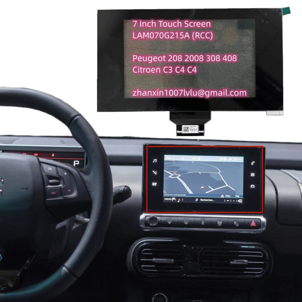 Wholesale Original 7 Inch 61 Pins Touch Screen For 2019-2021 Peugeot Citroen RCC Car DVD Audio Multimedia Navigation Radio