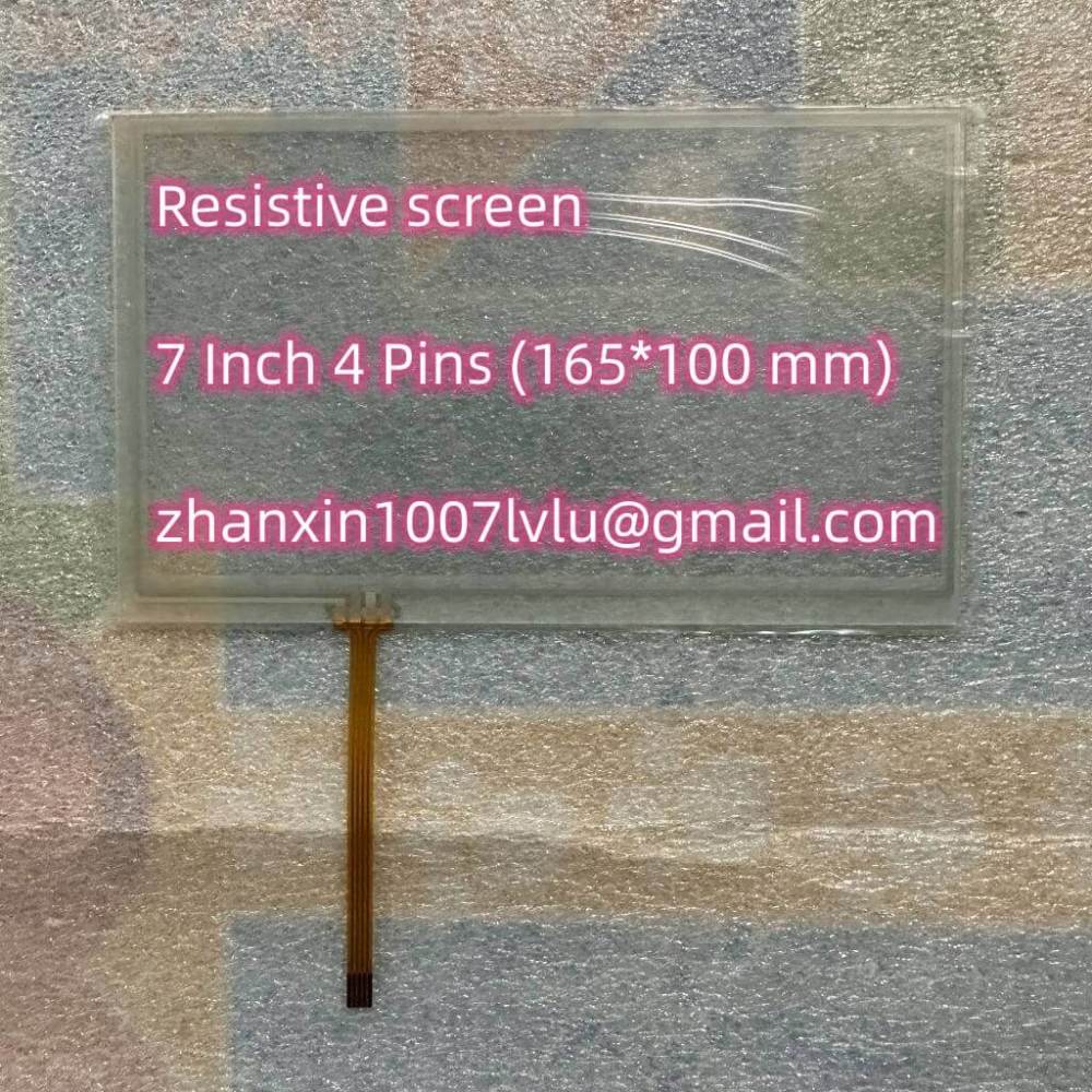 New 7 Inch 4 Pins Tela Resistiva Touch Screen Glass Digitizer 165mm*100mm Car DVD Audio Multimedia Player Navigation Radio