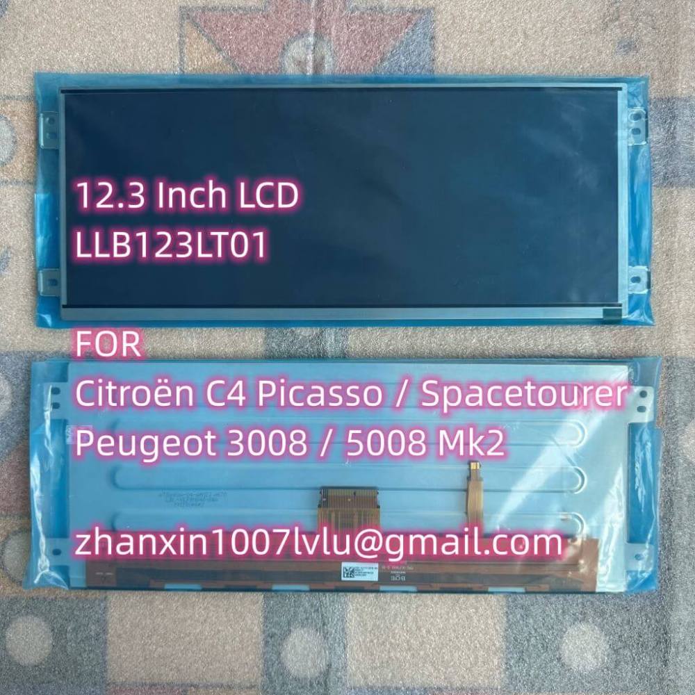 Original OEM 12.3 Inch LCD Display LLB123LT01 For Citroën C4 Picasso Spacetourer 2013-2020 Dashboard Instrument Cluster