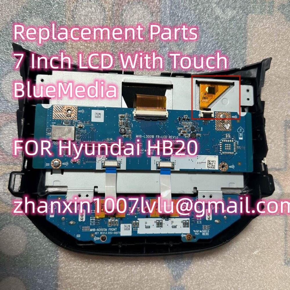 NEW 7 Inch LCD Display With Touch Screen For Hyundai HB20 BlueMedia Car Central Multimidia MAVN-HBPEL2 Navigation Radio