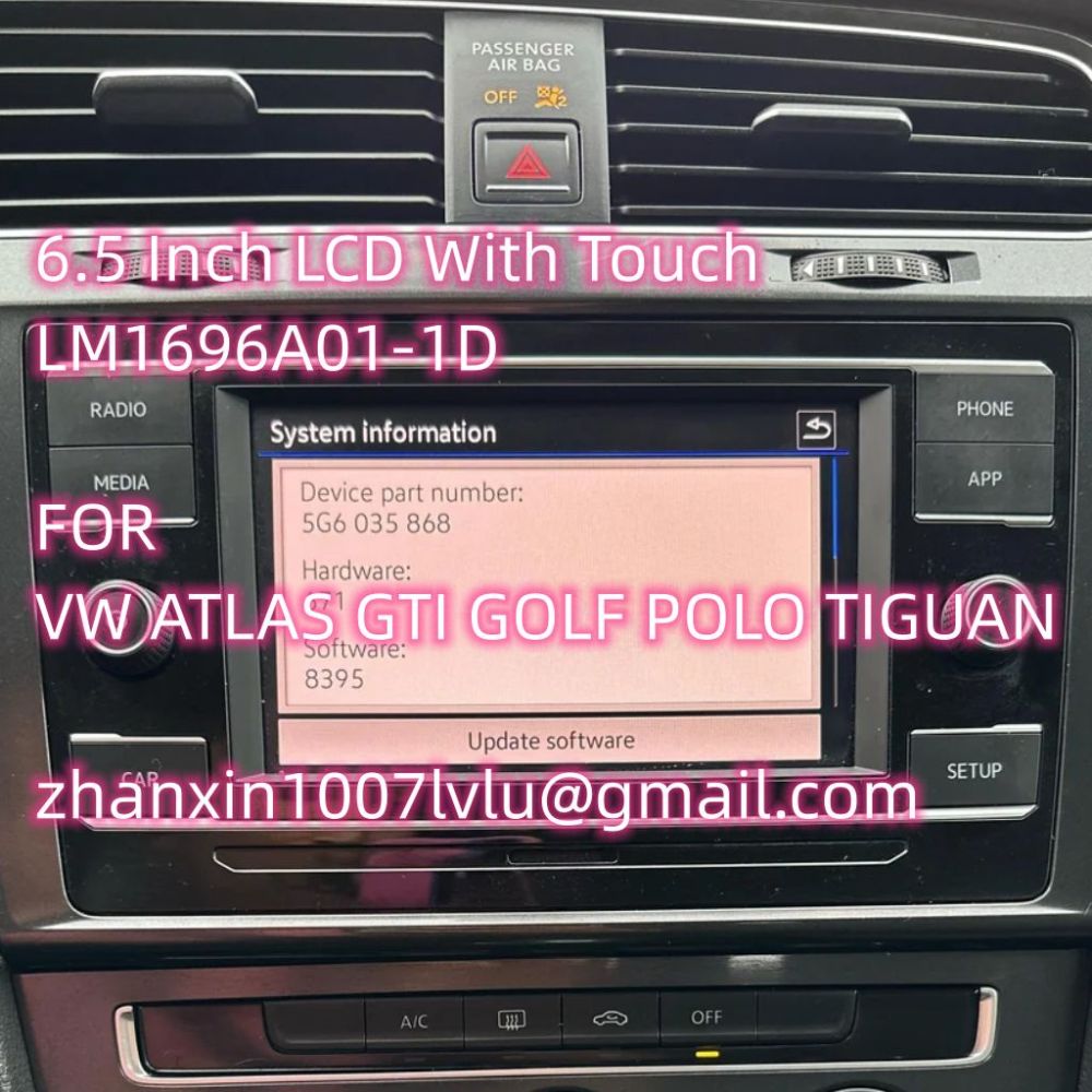 New 6.5 Inch Touch Screen LM1696A01-1D For Volkswagen Atlas Golf GTI Polo Tiguan Car Audio Multimedia Player Navigation Raido