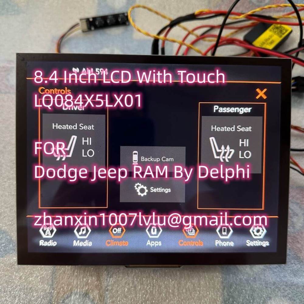 Original 8.4 Inch LCD WITH TOUCH SCREEN For Jeep Dodge RAM By Delphi 2018-2022 Car CD Audio Multimedia Player Navigation Radio