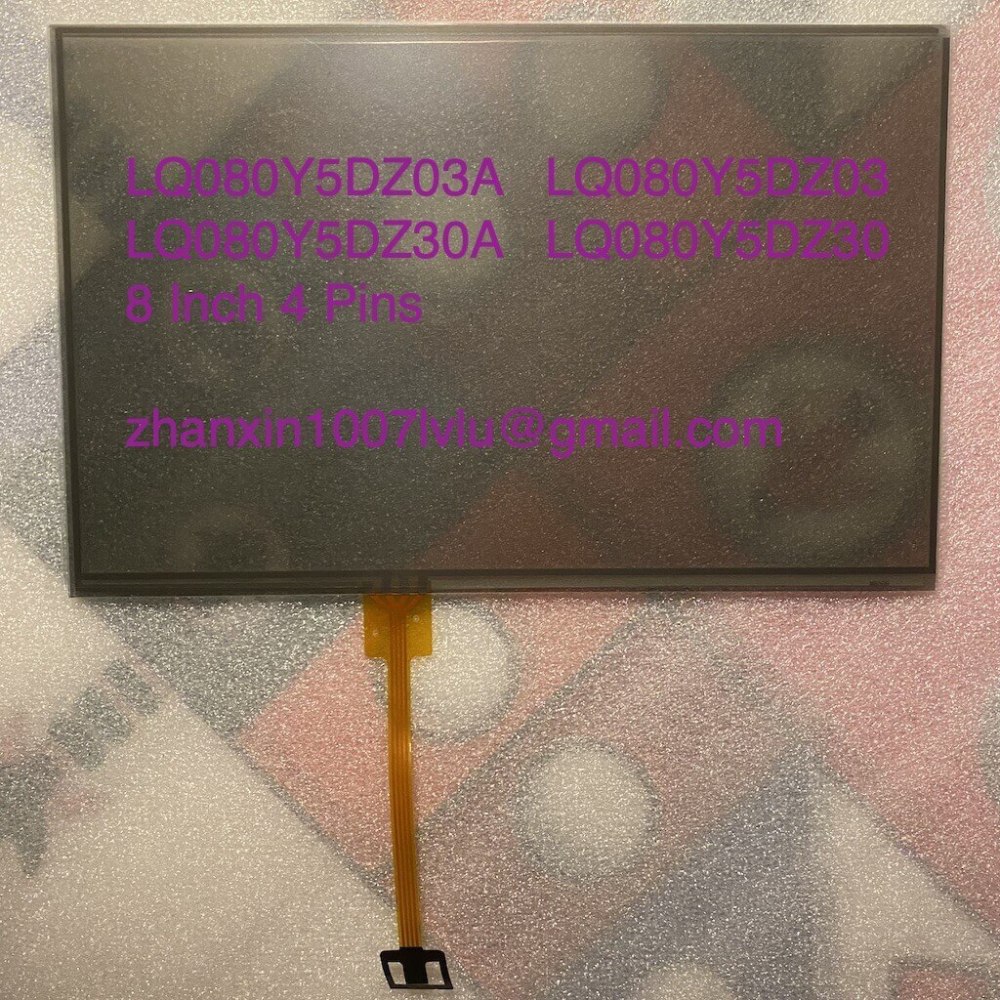 New 8'' 4 Pins Touch Screen LQ080Y5DZ03A LQ080Y5DZ03 LQ080Y5DZ30A LQ080Y5DZ30 For Ford Car Radio Multimedia Player Navigation