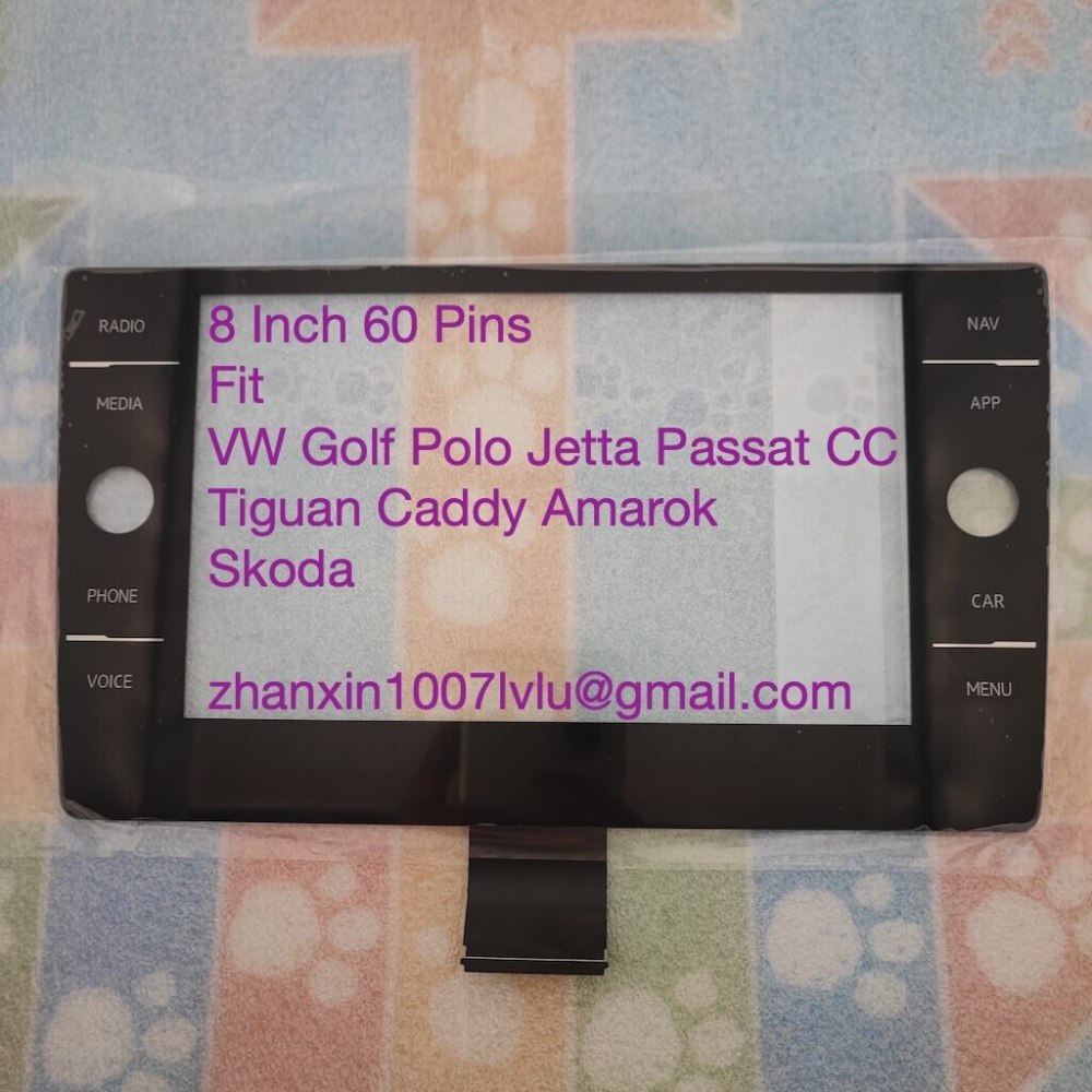 New 8 Inch 60 Pins Touch Screen For VW Golf Polo Jetta Passat CC Tiguan Caddy Amarok Car CD Multimedia Player Navigation Radio