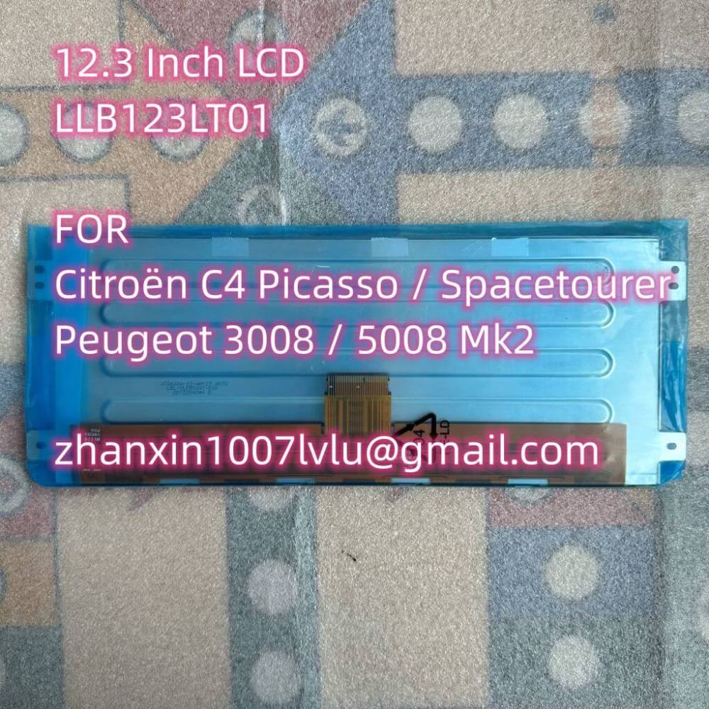 Original OEM 12.3 Inch LCD Display LLB123LT01 For Citroën C4 Picasso Spacetourer 2013-2020 Dashboard Instrument Cluster