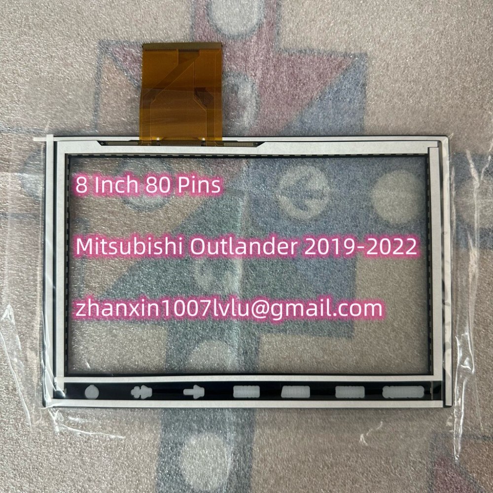 NEW 8 Inch 80 Pin Glass Touch Screen Digitizer Without NAV For Mitsubishi ASX 2019-2022 Car CD Audio Radio Navigation