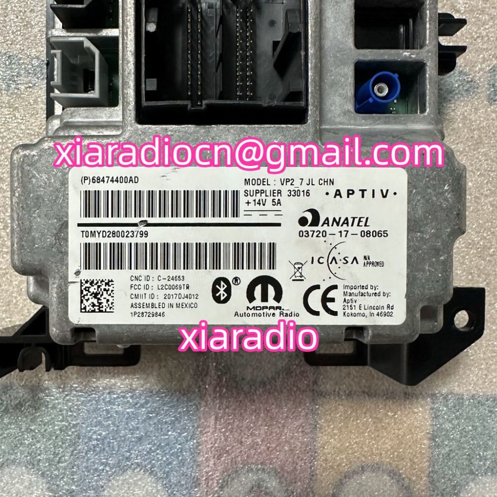 Free Shipping DHL FEDEX UPS Cable With Emulator Decoder For FAC Chrysler Dodge Jeep RAM Radio UAV UAQ VP2 Car Navigation Test Bench Tools Carplay Andrid