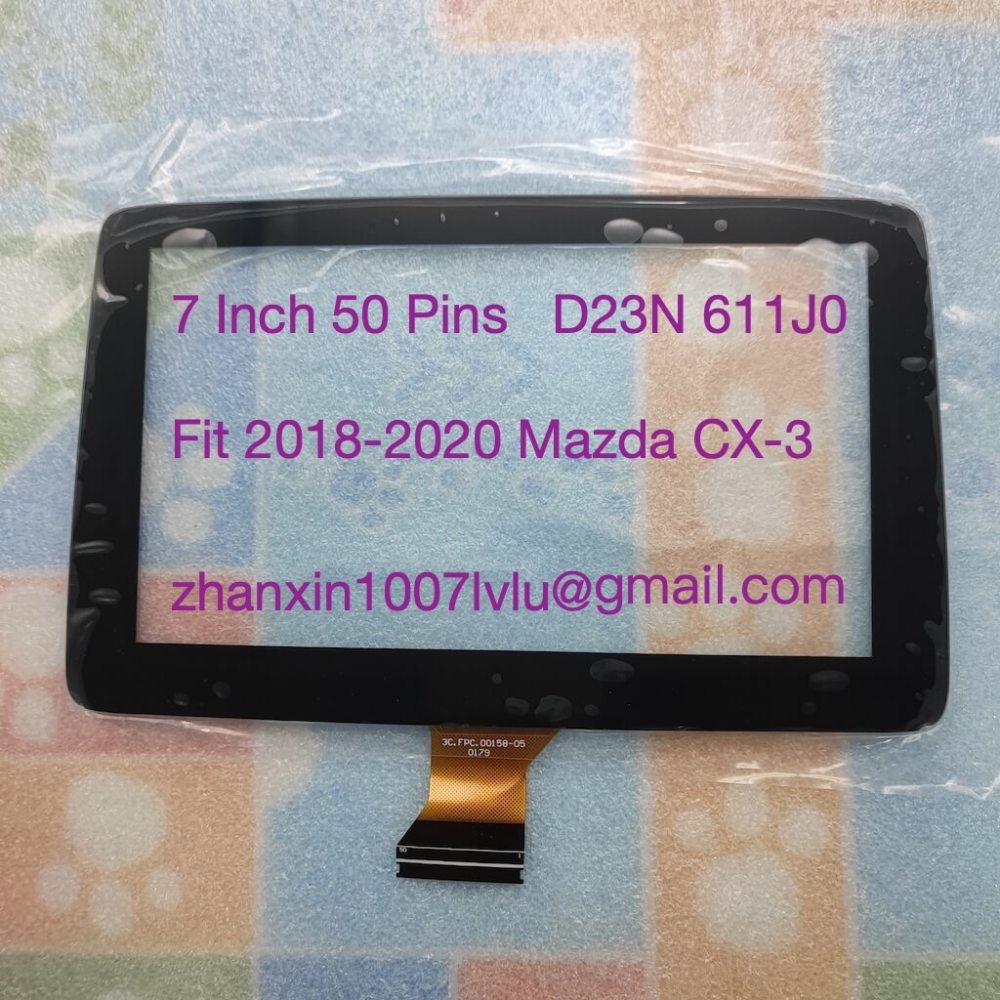 New 7 Inch 50 Pins Touch Screen D23N 611J0 For 2018-2022 Mazda CX3 Car CD DVD Audio Multimedia Player GPS Navigation Radio