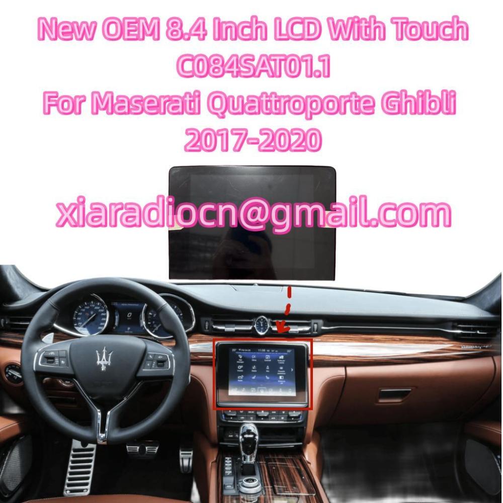NEW OEM 8.4 Inch LCD With Touch C084SAT01.1 For 2017-2020 Maserati Quattroporte Ghibli Car DVD Audio Media Player GPS Navigation
