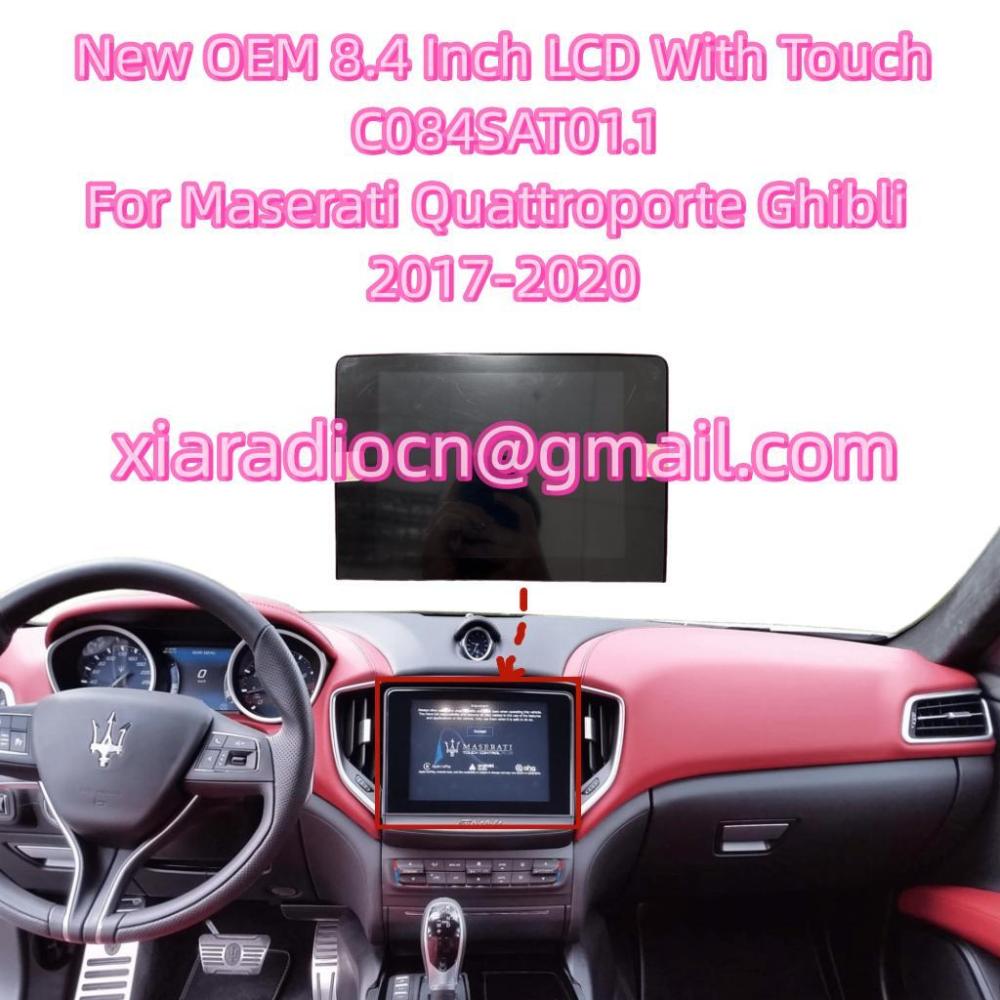 NEW OEM 8.4 Inch LCD With Touch C084SAT01.1 For 2017-2020 Maserati Quattroporte Ghibli Car DVD Audio Media Player GPS Navigation