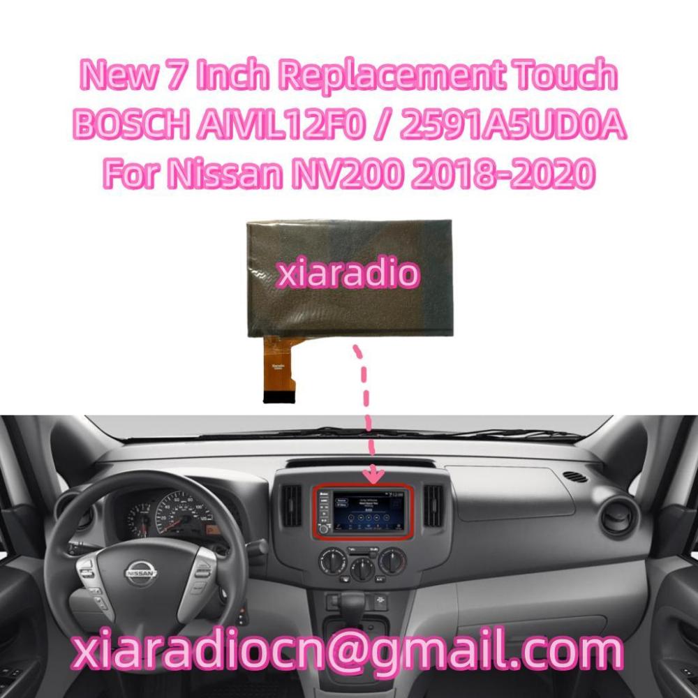 New 7 Inch Touch Screen Glass Digitizer For Nissan Frontier NV200 Bosch AIVIL12F0 2591A5UD0A Car Audio Center Multimedia Player Navigation Radio