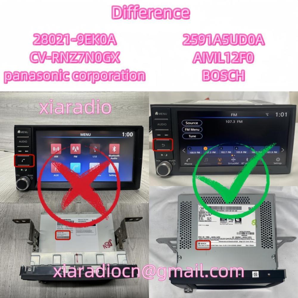 New 7 Inch Touch Screen Glass Digitizer For Nissan Frontier NV200 Bosch AIVIL12F0 2591A5UD0A Car Audio Center Multimedia Player Navigation Radio