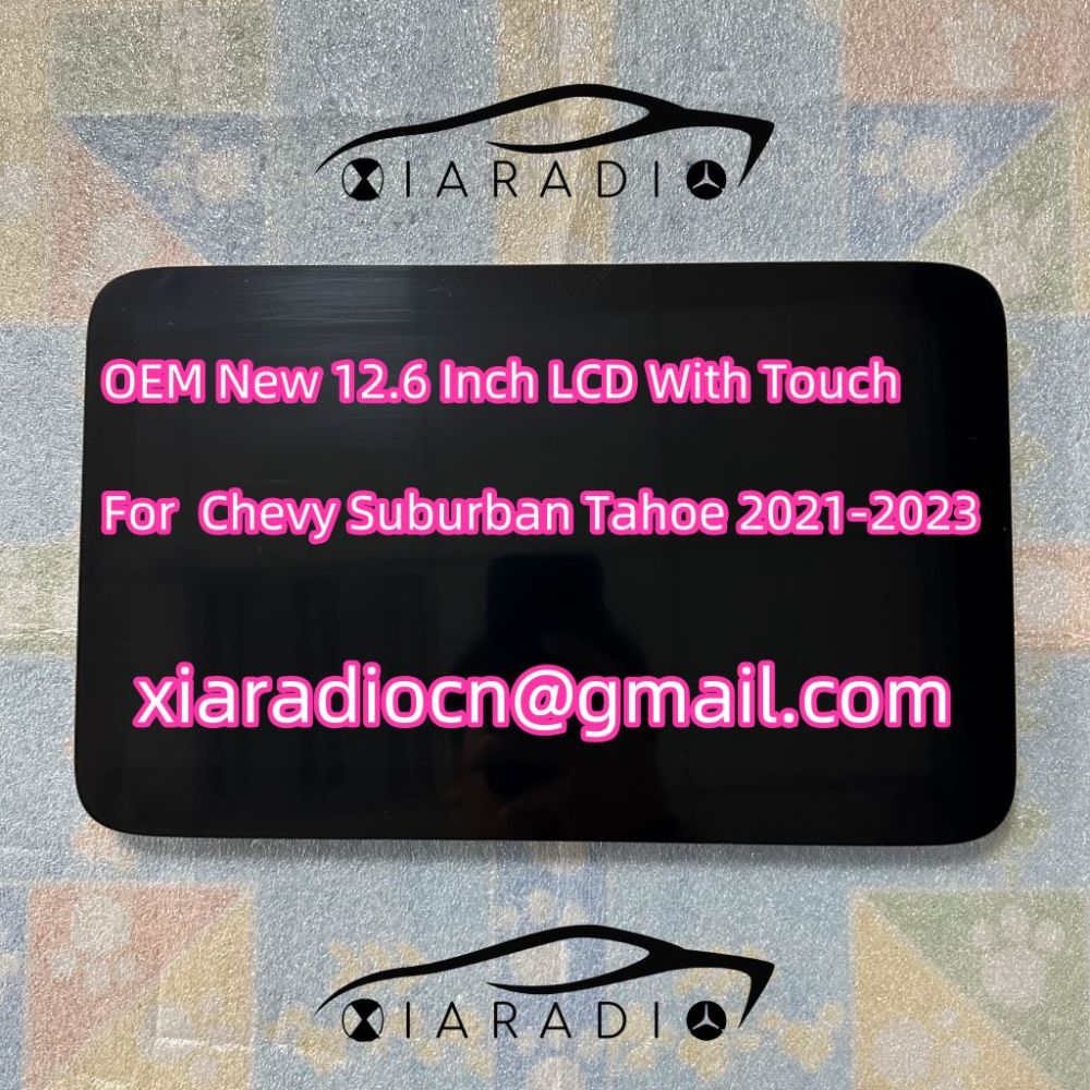 Free Shipping DHL Fedex UPS OEM New 12.6 Inch LCD With Touch Glass Digitizer For Chevrolet Suburba Tahoe Rear Seat Media Headrest DISPLAY TV Multimedia
