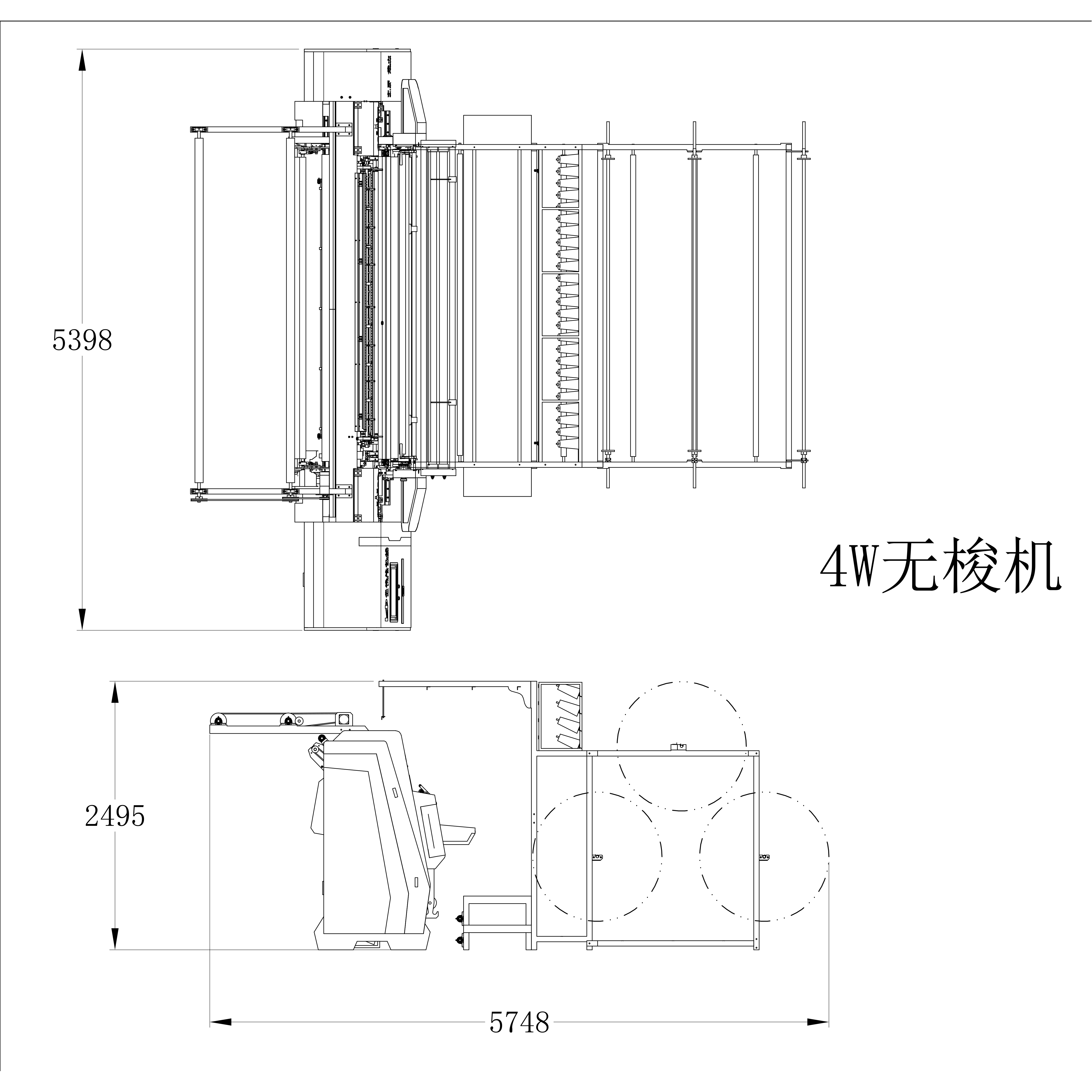 Intelligent chain stitch non shuttle multi-needle quilting machine