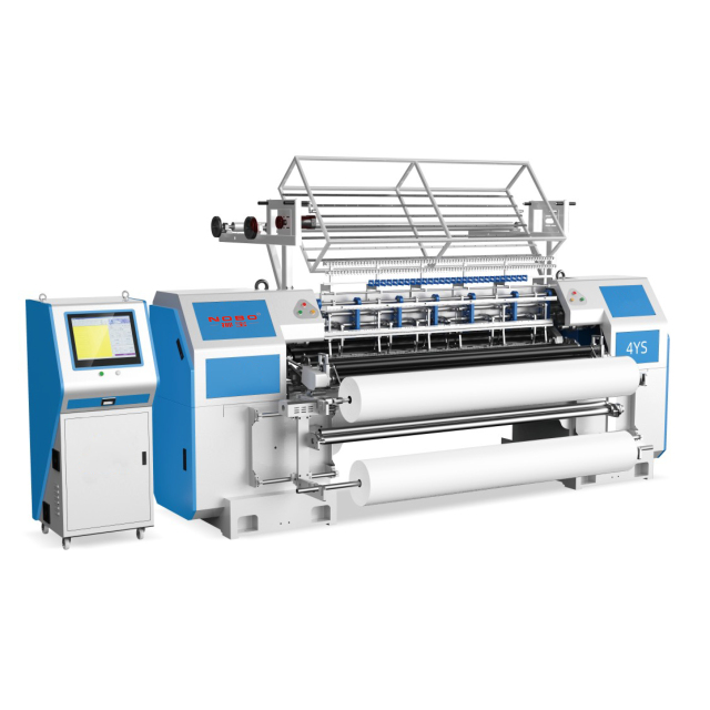 Intelligent lock-stitch shuttle multi- needle quilting machine