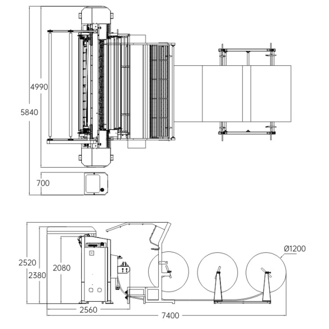 Intelligent chain stitch non shuttle multi-needle quilting machine