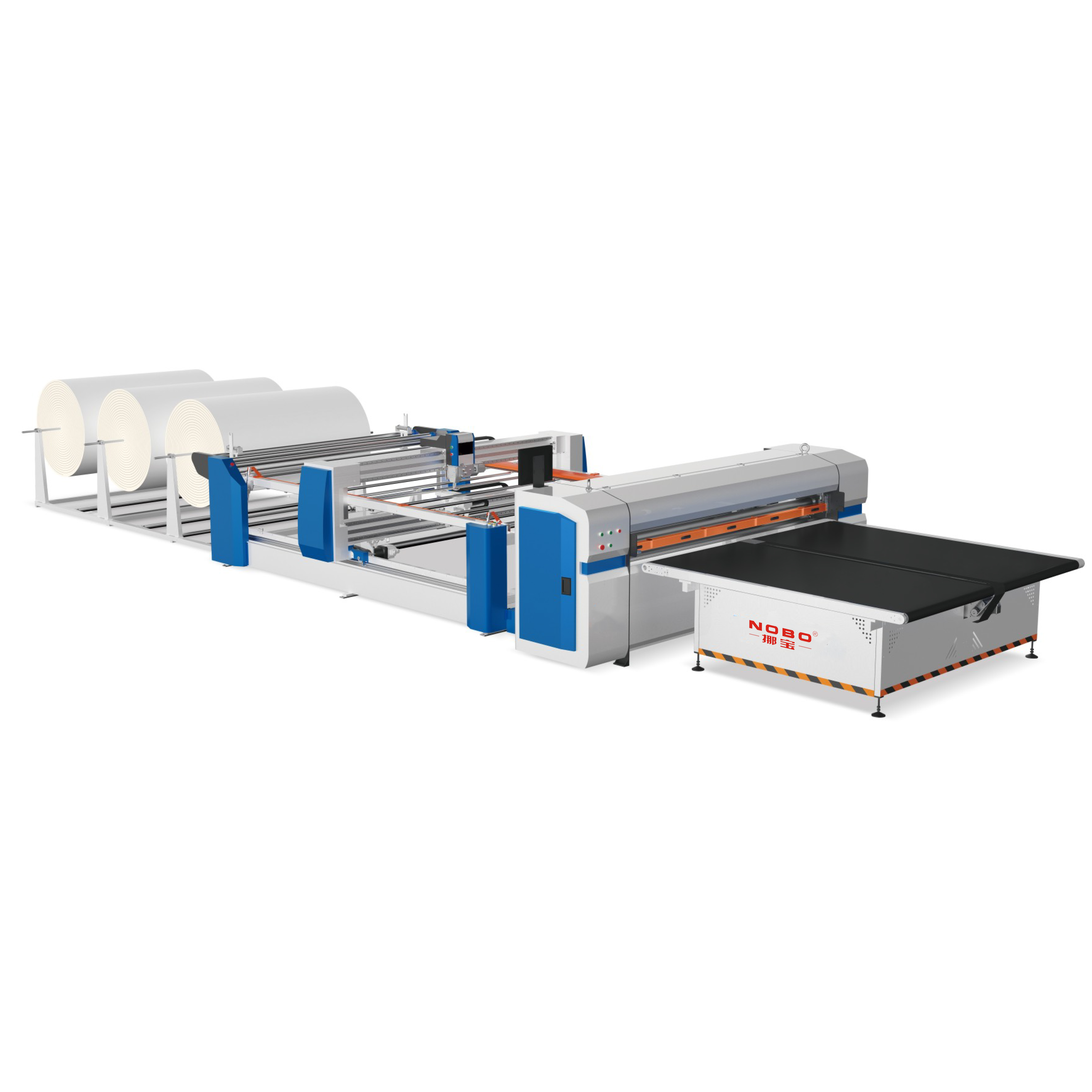 Intelligent single needle quilting machine with hemming function