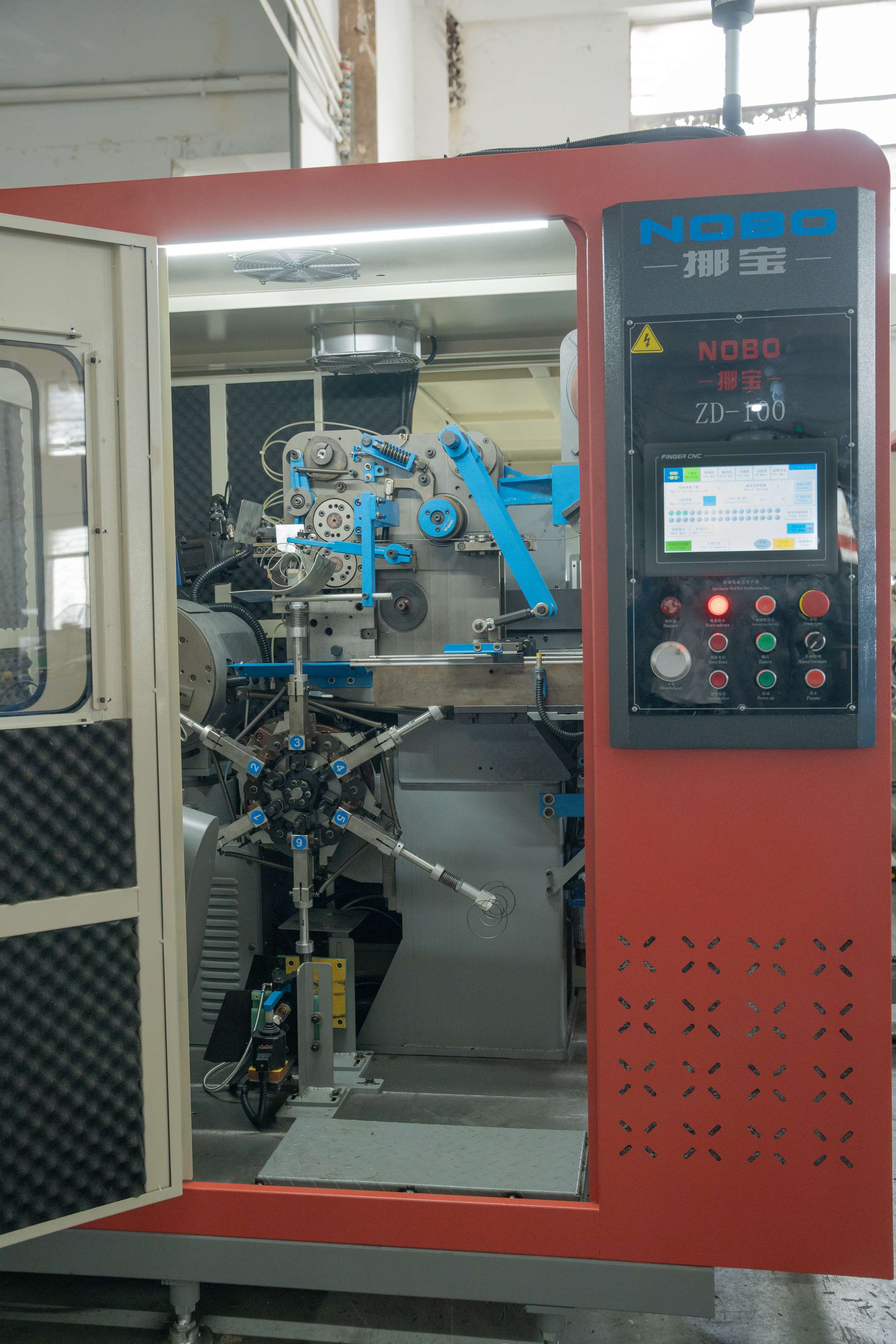 CNC Side push Spring Mattress Bed Net Production Line