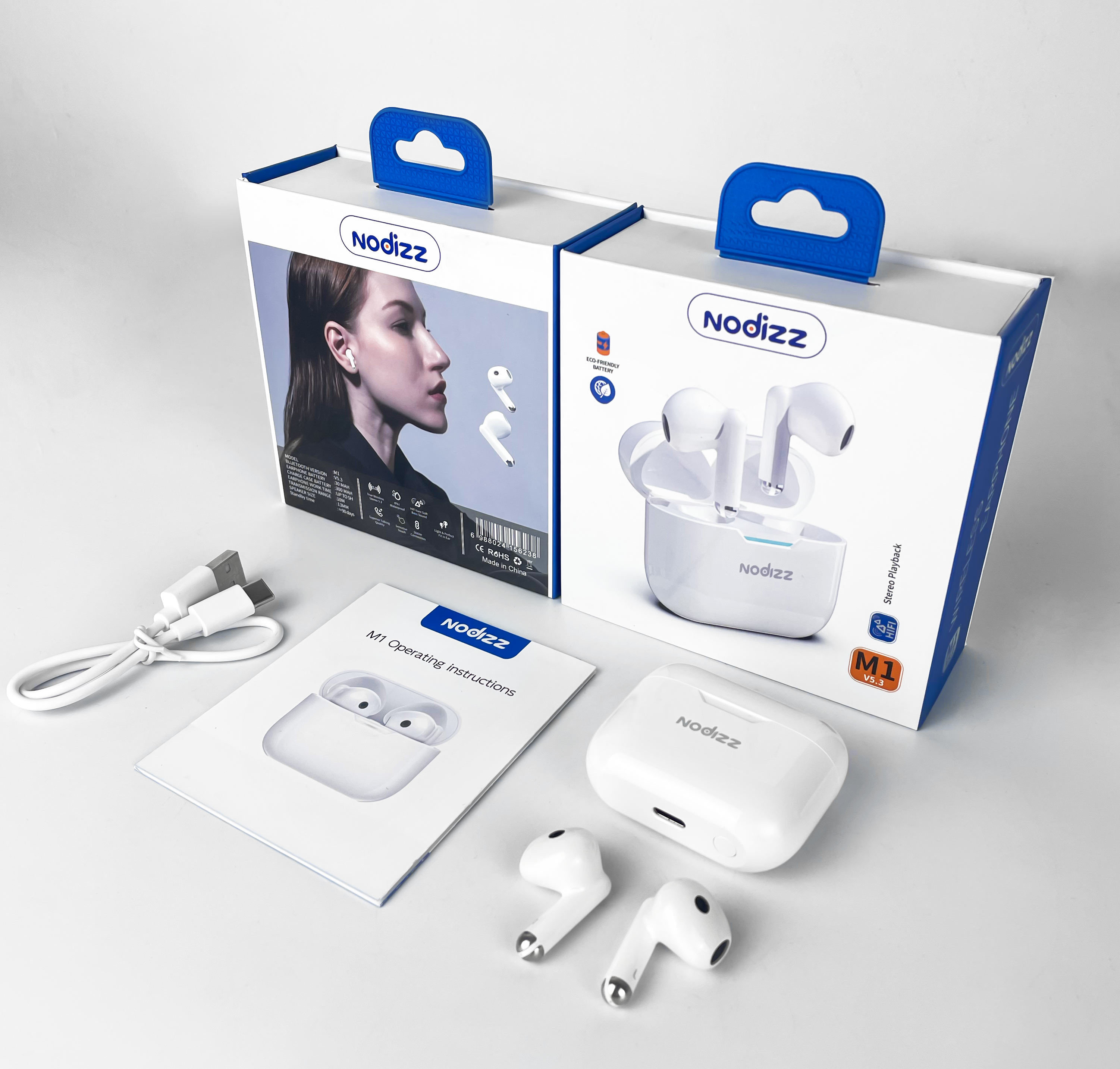 Nodizz ENC TWS Earphone M3,nodizz