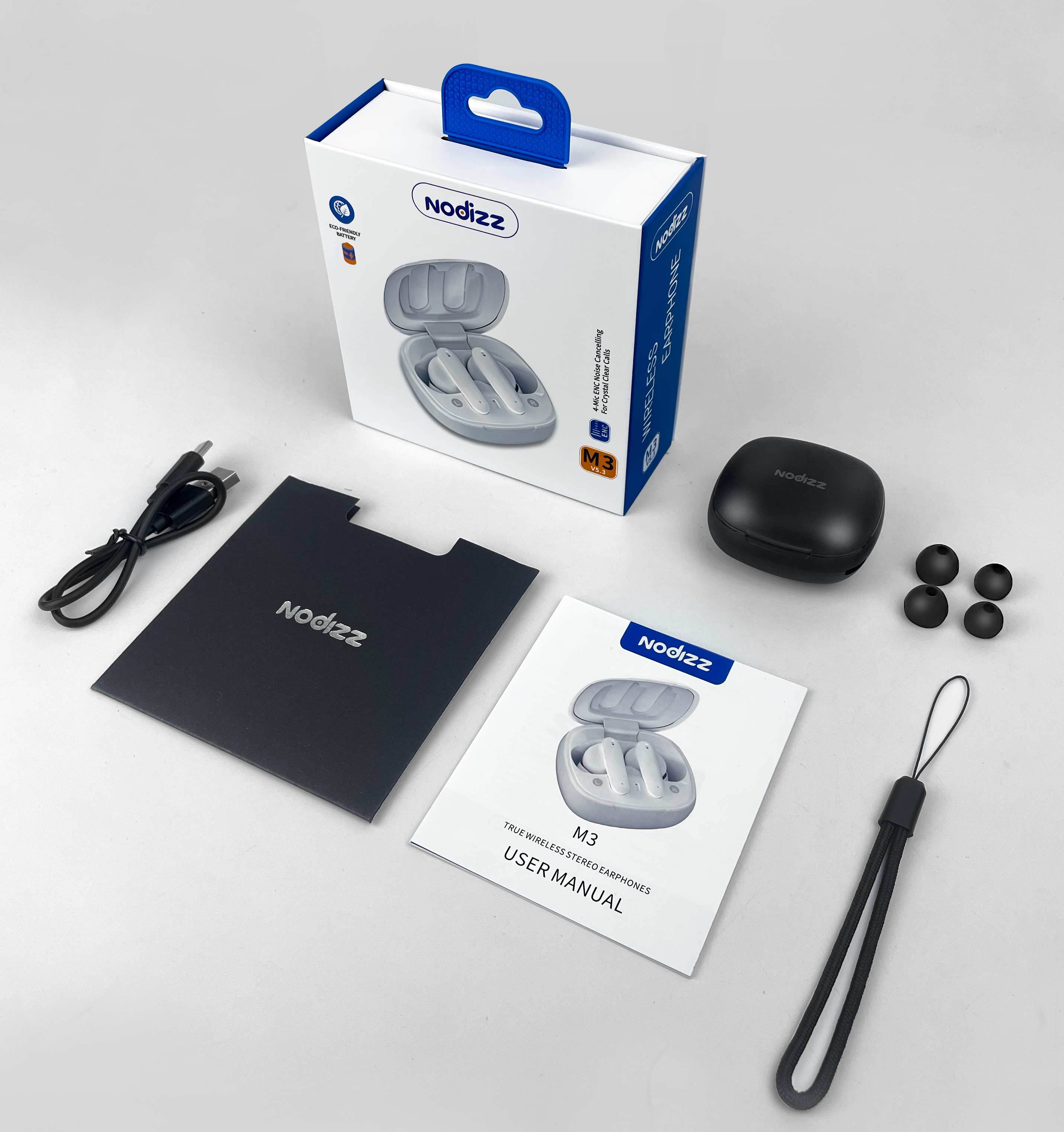 Nodizz ENC TWS Earphone M3,nodizz