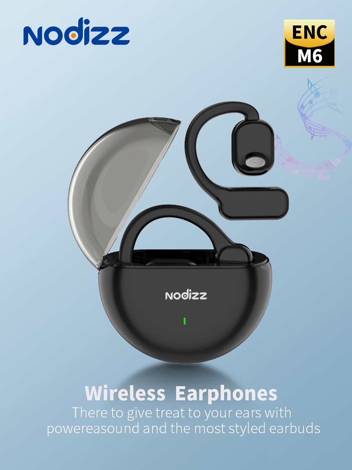 Nodizz Wireless Bluetooth earphones M6,nodizz